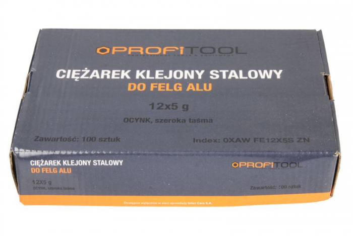 Greutate vulcanizare oţel, argintiu, 5g, 12x5g, banda larga; zincat (pret pt: 100buc) [1]