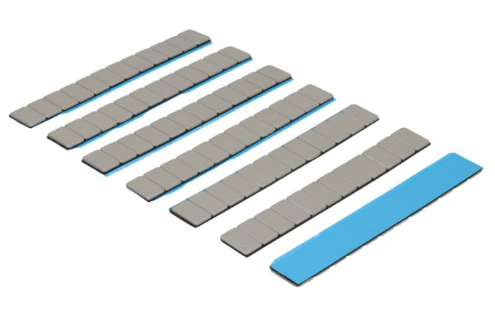 Greutate vulcanizare oţel, gri, 2,5g, 12x2,5g, banda larga; pictura; zincat (pret pt: 100buc) [1]