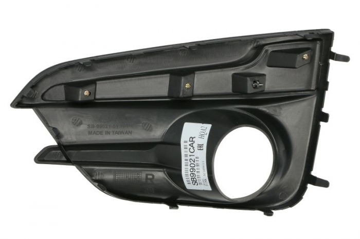 Grila bara fata cu banda cromata cu locas proiectoare, plastic potrivit SUBARU IMPREZA GK, GT 2017-2019 [2]