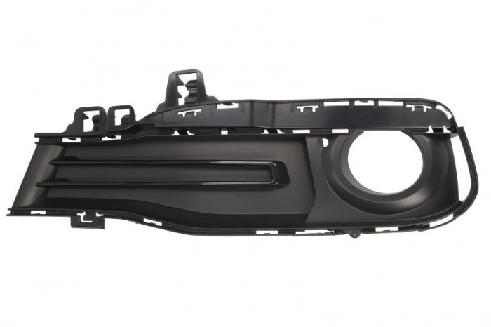 Grila bara fata dreapta basis, cu locas proiectoare ceata, plastic, negru BMW Seria 3 F30, F31, F80 intre 2015-2019 [2]