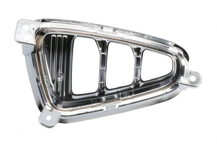 Grila bara fata dreapta cu locas LED abs, negru lucios/crom potrivit KIA OPTIMA 2015-2018 [2]