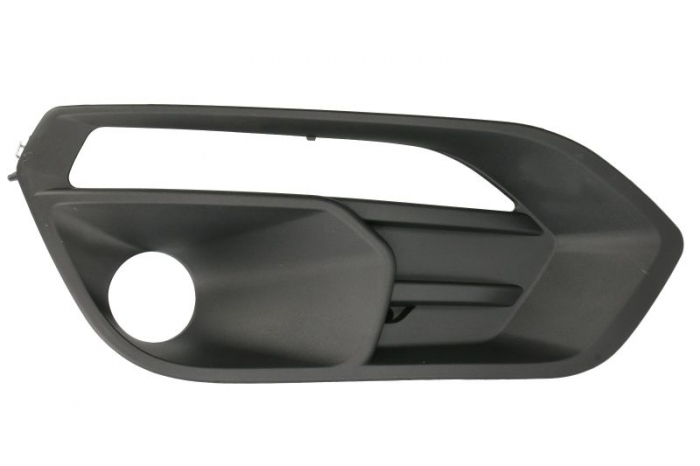 Grila bara fata dreapta cu locas proiectoare, locas lumini zi, plastic, negru potrivit IVECO DAILY VI dupa 2019 [3]