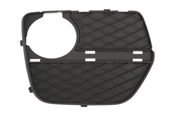 Grila bara fata dreapta inchisa, cu locas proiectoare ceata, plastic, negru BMW X6 E71, E72 intre 2010-2014 [2]