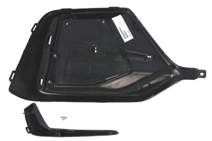 Grila bara fata partea spate dreapta cu dunga neagra plastic, negru mat potrivit HONDA CIVIC X dupa 2020 [2]