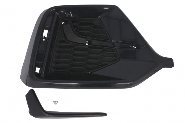 Grila bara fata partea spate stanga cu dunga neagra plastic, negru mat potrivit HONDA CIVIC X dupa 2020 [3]