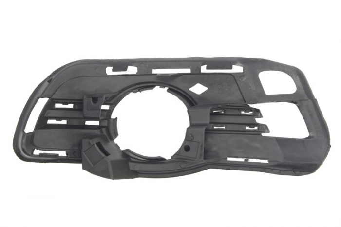 Grila bara fata Stanga cu locas ornament, cu locas proiector plastic, negru potrivit MERCEDES Clasa C T-MODEL S204, C W204 2007-2014 [2]