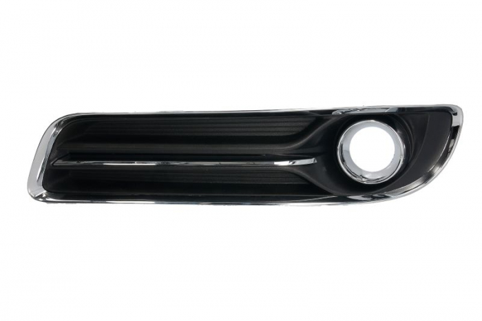 Grila bara fata stanga cu locas proiectoare, plastic, negru/crom CHRYSLER 300 C II intre 2011-2014 [1]