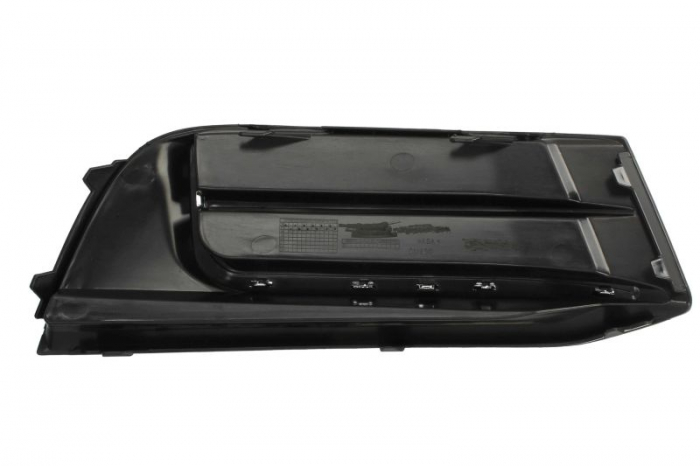 Grila bara fata stanga cu ornament cromat plastic, negru/crom potrivit AUDI A3 8V 2016-2020 [2]