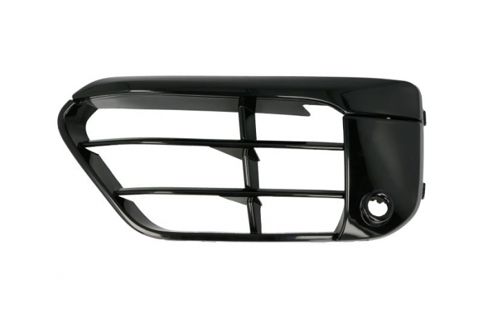 Grila bara fata stanga SPORT, cu locas senzori, plastic, negru lucios) BMW X1 intre 2015-2019 [1]