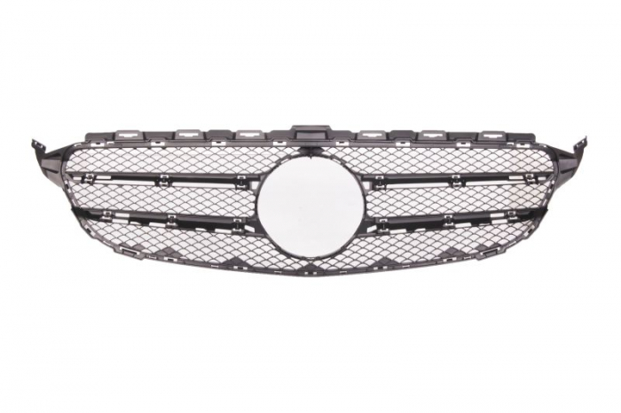 Grila fata 8 buc set, AVANTGARDE, negru/crom/argintiu MERCEDES Clasa C W205 dupa 2013 [2]