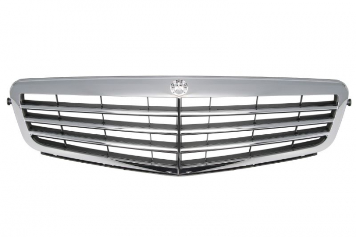 Grila fata clasic/ELEGANCE, crom/gri MERCEDES Clasa C intre 2007-2012 [2]