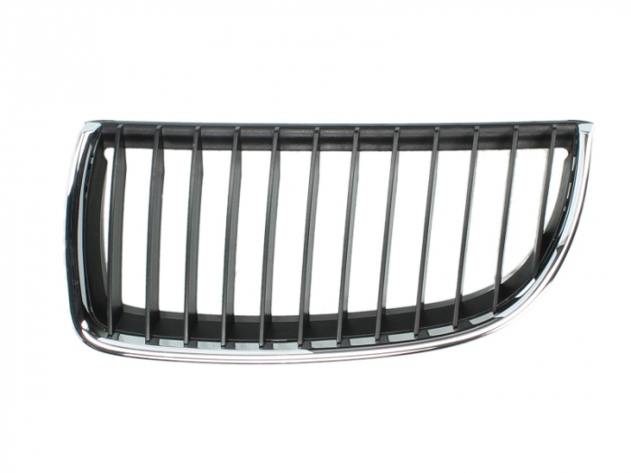 Grila fata stanga negru/crom BMW Seria 3 intre 2004-2008 [1]