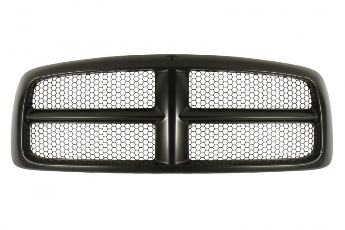 Grila radiator cu ornamente cromate, negru lucios potrivit DODGE RAM 1500, RAM 2500, RAM 3500 3.7-8.0 2002-2005 [2]