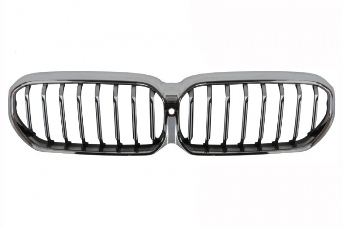 Grila radiator fata (cu locas camera, pachet M, aluminiu) potrivit BMW 5 G30, G31, G38, F90 05.20- [1]
