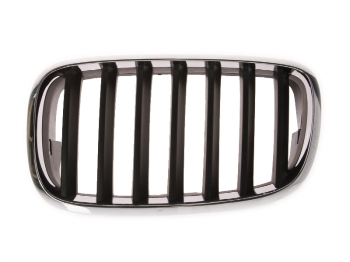 Grila radiator fata stanga negru/crom BMW X5, X6 intre 2007-2010 [2]