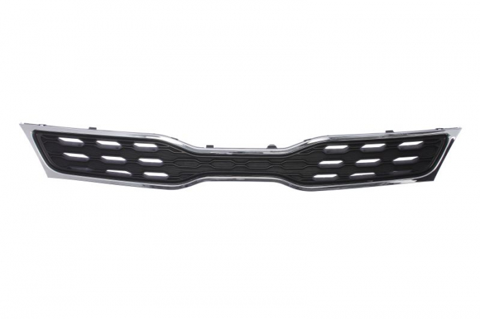 Grila radiator Hatchback, crom/negru potrivit KIA RIO II, RIO III 1.1D-1.6 2005-2014 [2]