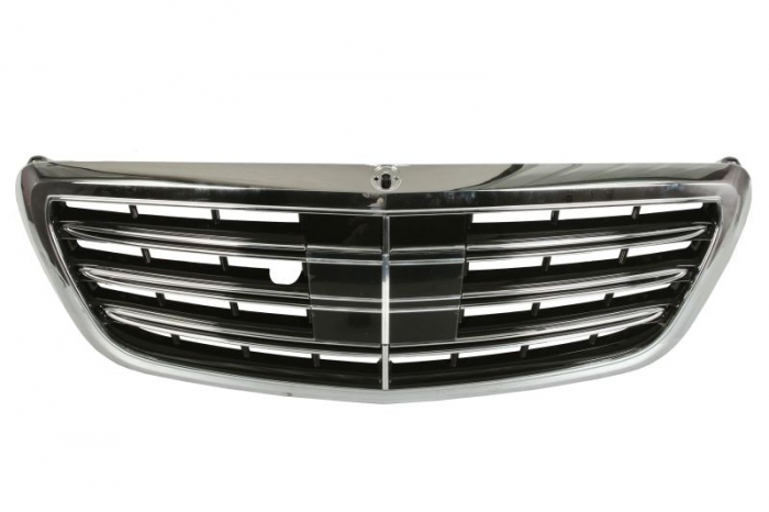 Grila radiator model AMG EN cu locas camera crom/negru lucios potrivit MERCEDES Clasa S W222, V222, X222 2.2DH-6.0 05.13- 2013-2017 [2]