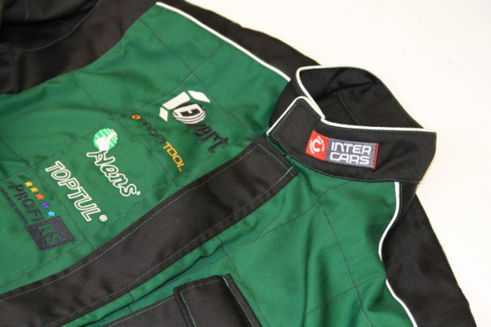 Imbracaminte protectie si lucru (combinezoane), o bucata, marime: XXL, culoare: negru/verde [2]