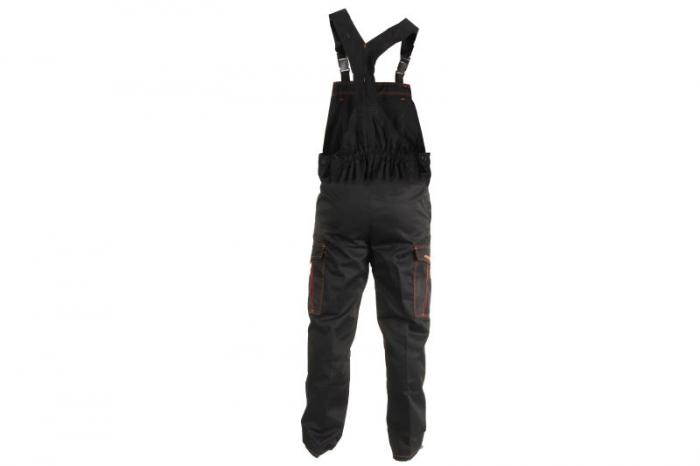 Imbracaminte protectie si lucru (Pantaloni), salopeta, marime: XXL, gramaj: 280g/m², culoare: negru/portocaliu [2]