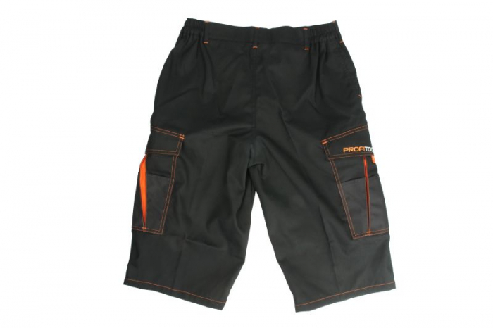 Imbracaminte protectie si lucru (Pantaloni), scurt, marime: XXL, culoare: negru/portocaliu [2]