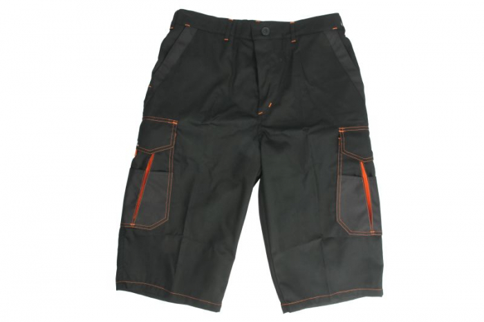 Imbracaminte protectie si lucru (Pantaloni), scurt, marime: XXL, culoare: negru/portocaliu [1]