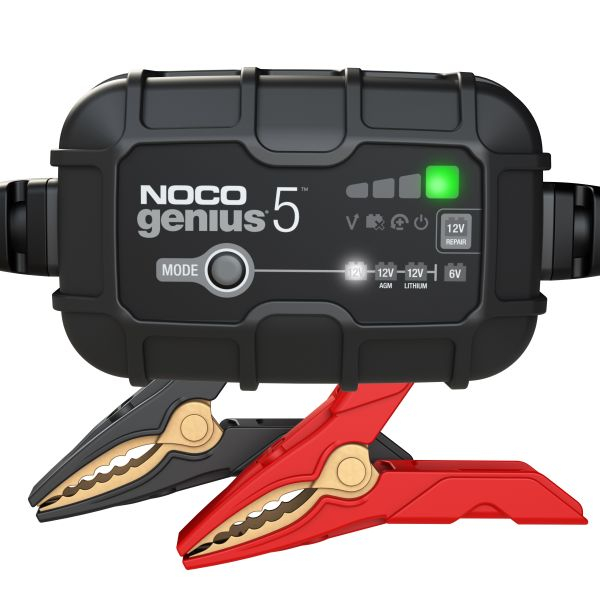 Incarcator baterii GENIUS5EU, voltaj incarcare: 6/12 V NOCO, curent schimbat: 5A, alimentare electrica: 120/240V, tip baterie: AGM/EFB/GEL/Li-Ion/MF/WET [2]