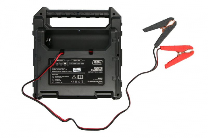 Incarcator baterii PRAKTIK CHARGER 25 LCD, voltaj incarcare: 12/24 V IDEAL, curent schimbat: 25A, alimentare electrica: 230V, tip baterie: AGM/EFB/GEL/LiFePO4/MF/WET [3]