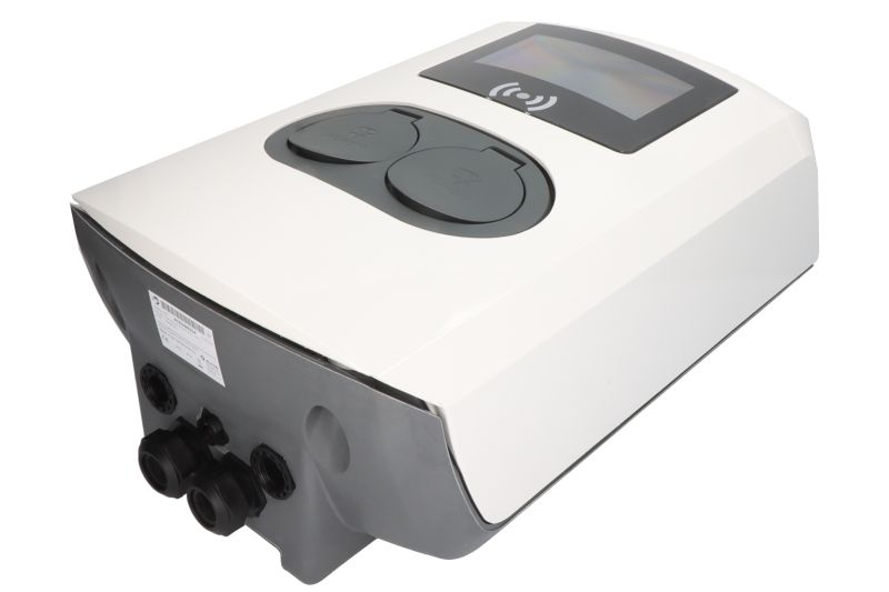 Incarcator perete Eve Double Pro-line, numar faze: 3, 2x22kW, colour: gri/alb, tip priza 2 [2]