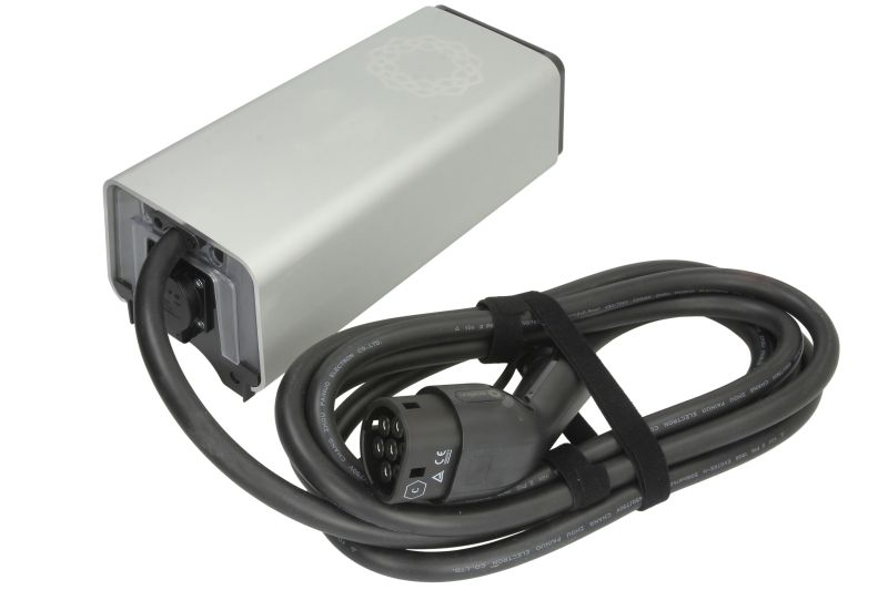 Incarcator perete Lumina, numar faze: 3, 22kW, colour: argintiu, cablu tip 2 (cerinte Enelion Backplate) Enelion Lumina Head cablu argintiu [1]