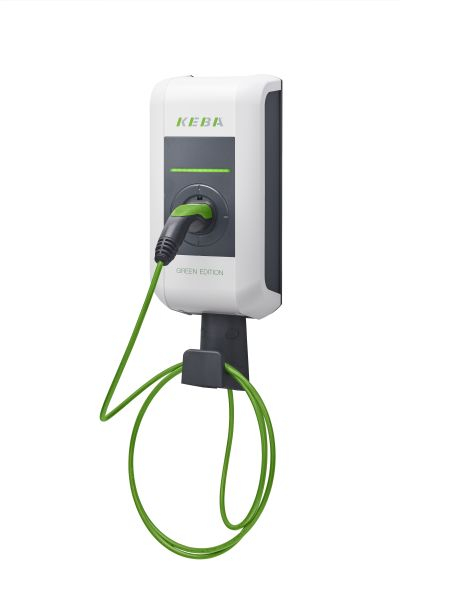 Incarcator perete P30 a-serie Green Edition 120 163, numar faze: 3, 11kW, colour: gri/alb, cablu tip 2 (nicio posibilitate de testare UDT) a-serie EN Type2 3p 6m cablu 11kW - GREEN [2]