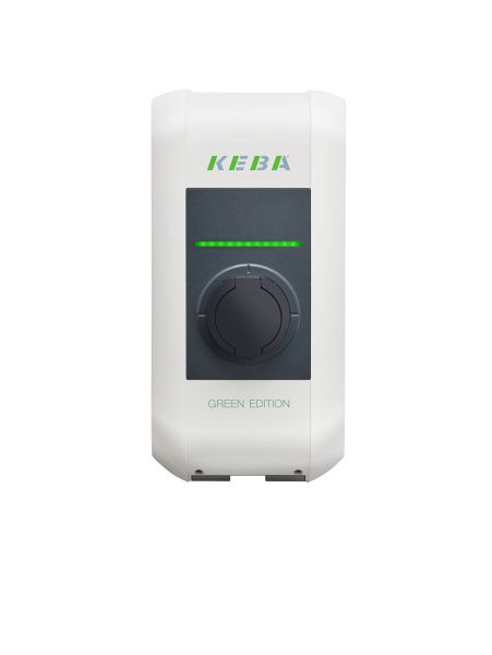 Incarcator perete P30 a-serie Green Edition 121 953, numar faze: 3, 22kW, colour: gri/alb, tip priza 2 (nicio posibilitate de testare UDT) a-serie EN Type2 3p Socket 22kW - GREEN [1]