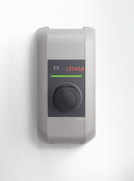 Incarcator perete P30 x-serie 102 636, numar faze: 3, 22kW, colour: gri, tip priza 2 x-serie EN Type2 Socket 22kW-RFID-MID [2]