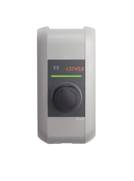 Incarcator perete P30 x-serie 102 636, numar faze: 3, 22kW, colour: gri, tip priza 2 x-serie EN Type2 Socket 22kW-RFID-MID [1]