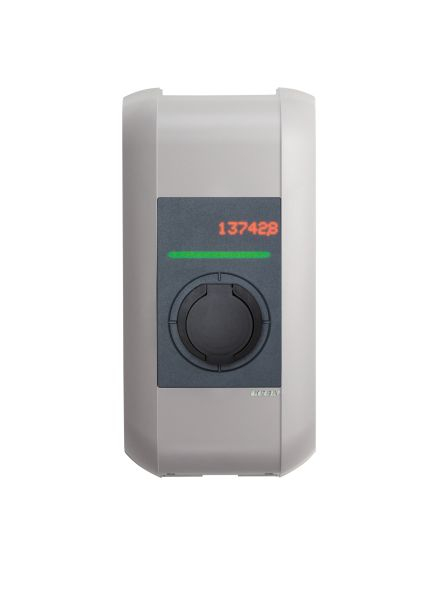 Incarcator perete P30 x-serie 109 651, numar faze: 3, 22kW, colour: gri, tip priza 2 x-serie EN Type2 Socket 22kW-WLAN/4G [1]
