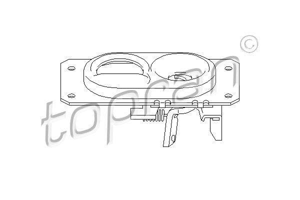 Incuietoare capota motor (cantitate per impachetare: 1buc, inferior) potrivit SEAT TOLEDO I; VW GOLF II, JETTA II 1.0-2.0 08.83-03.99 [3]
