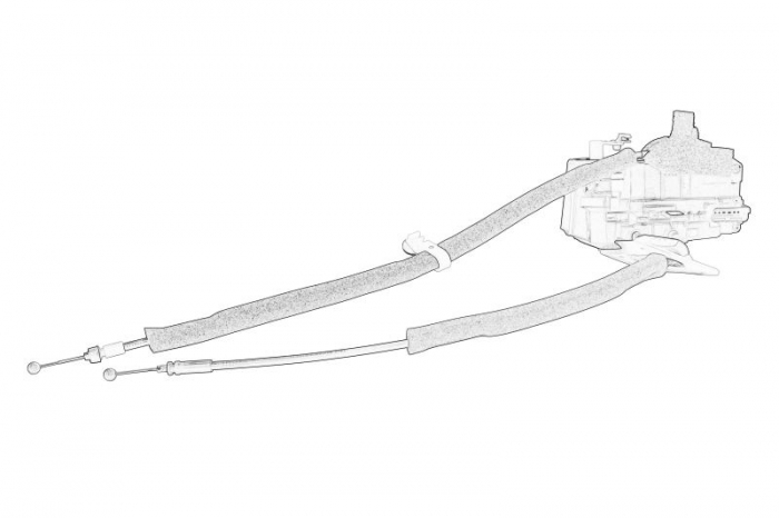 Incuietoare usa fata stanga (cu cablu) NISSAN QASHQAI I 1.5d-2.0D intre 2007-2013 [2]