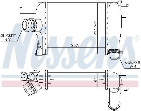 Intercooler DACIA DOKKER, DOKKER EXPRESS, DUSTER, LODGY, LOGAN II, LOGAN MCV II, SANDERO II; RENAULT CAPTUR I, CLIO IV, LOGAN I, SANDERO/STEPWAY II 1.2-1.6LPG dupa 2011 [1]