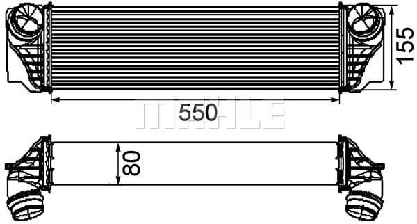 Intercooler potrivit BMW Seria 5 (F10), 5 (F11), 5 GRAN TURISMO (F07), 7 (E65, E66, E67), 7 (F01, F02, F03, F04) 2.0D/3.0D 09.02-02.17 [2]