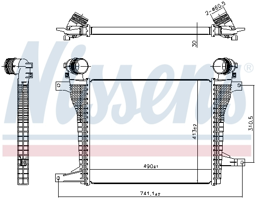 Intercooler potrivit CHEVROLET CAPTIVA; OPEL ANTARA A 2.0D/2.2D 12.10- [1]