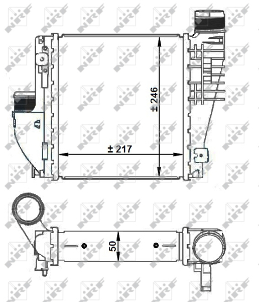 Intercooler potrivit DS DS 4 II, DS 7, DS 9; CITROEN BERLINGO, BERLINGO MULTISPACE, BERLINGO/MINIVAN, C3 AIRCROSS II, C4 CACTUS, C4 GRAND PICASSO II, C4 III, C4 PICASSO II 1.2-2.0D 02.13- [1]