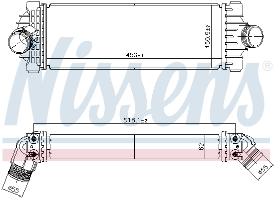 Intercooler potrivit FORD TOURNEO CUSTOM V362, TRANSIT CUSTOM V362, TRANSIT V363 2.0D/2.0DH 12.15- [1]