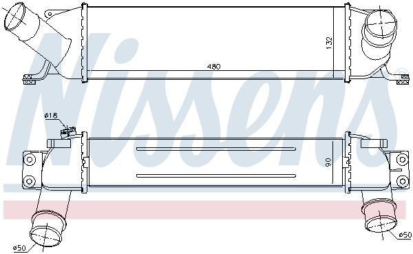 Intercooler potrivit HYUNDAI H-1 CARGO, H-1 TRAVEL 2.5D 02.08- [1]