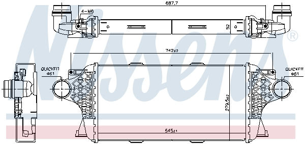 Intercooler potrivit MERCEDES GL (X166), GLE (C292), GLE (W166), GLS (X166), M (W166) 3.0D 06.11-10.19 [1]