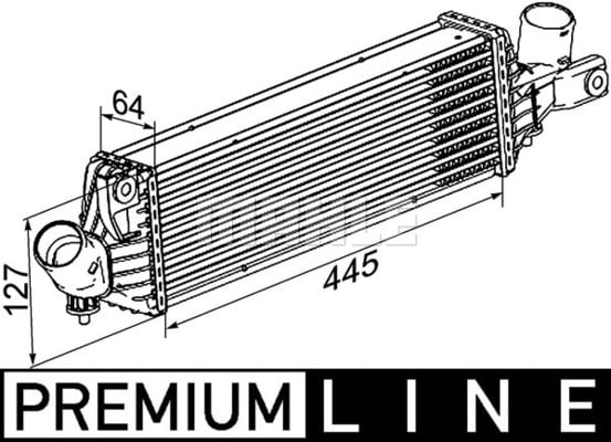 Intercooler potrivit NISSAN ALMERA II, ALMERA TINO, PRIMERA 1.9D/2.2D 03.00- [1]