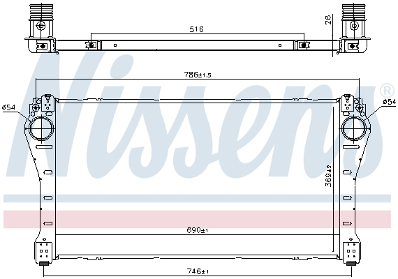 Intercooler potrivit TOYOTA AURIS, AVENSIS, VERSO 1.6D/2.0D 11.13-12.18 [1]