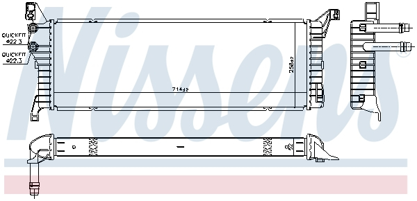 Intercooler potrivit VW CALIFORNIA T6 CAMPER, MULTIVAN VI, TRANSPORTER VI, TRANSPORTER VI / CARAVELLE VI 2.0D 04.15- [1]