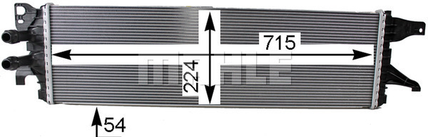 Intercooler potrivit VW MULTIVAN T6, TRANSPORTER T6, TRANSPORTER T6 / CARAVELLE T6 2.0D 04.15- [2]