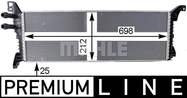 Intercooler potrivit VW MULTIVAN VI, TRANSPORTER VI, TRANSPORTER VI / CARAVELLE VI 2.0D 04.15-12.19 [1]