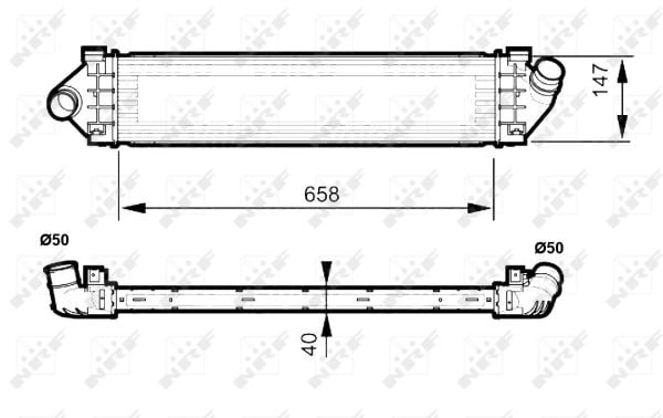 Intercooler VOLVO S60 II, S80 II, V60 I, V70 III; FORD GALAXY, MONDEO IV, S-MAX 1.6D/1.8D/2.0D dupa 2006 [1]