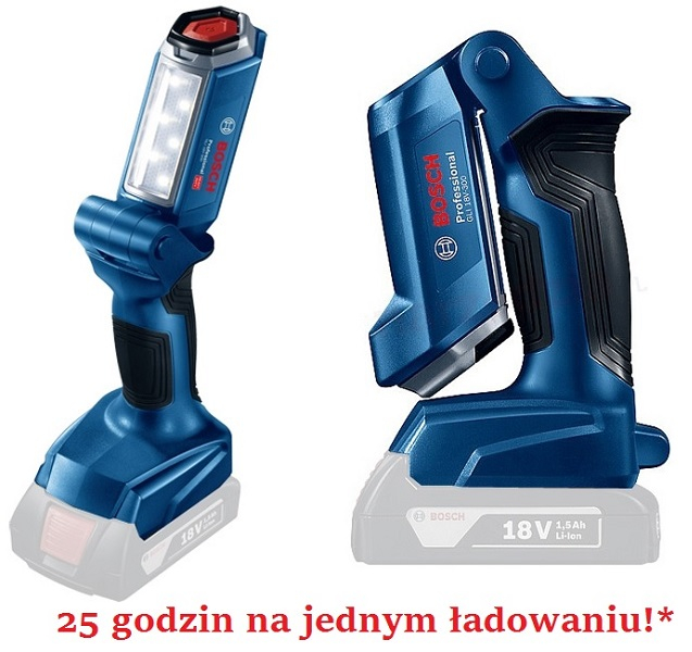 Lampă de atelier BOSCH GLI 18V-300 0 601 4A1 100, 18V, timp functionare: 20hrs, LED [1]